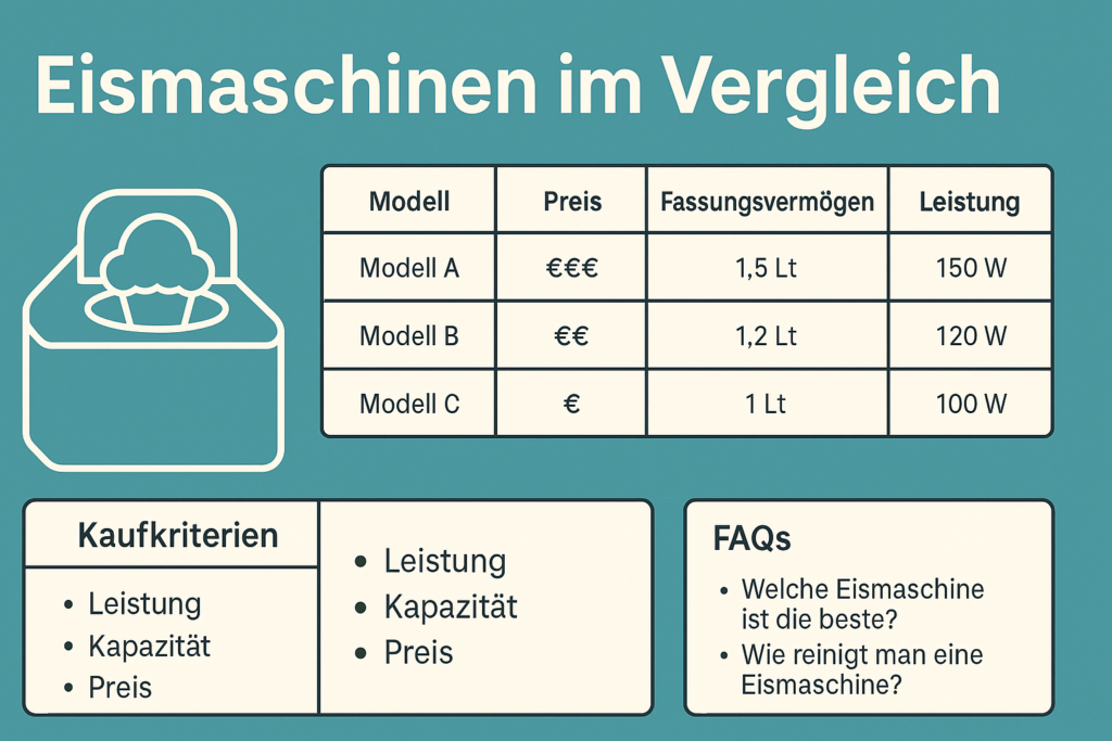 Beste Eismaschine 2025 – Testsieger, Vergleich & Kaufberatung